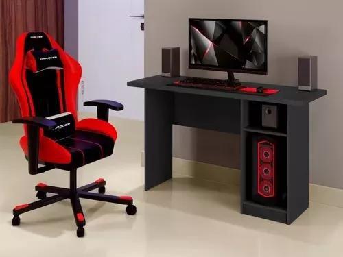 Imagem de Escrivaninha Nevada Computador/Gamer C/ 3 Prateleiras - Apartamento