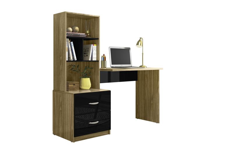 Escrivaninha para Quarto Cristal Nature Preto Peternella 600 Menor preço em Escrivaninha para Quarto Cristal Nature Preto Peternella 600