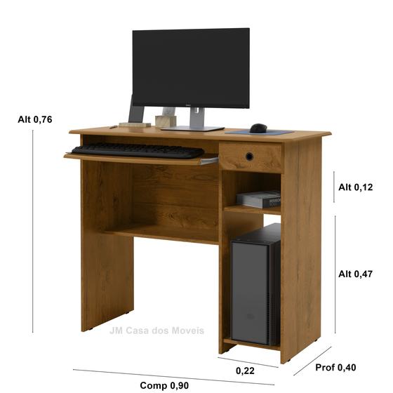 Imagem de Escrivaninha Table PC Notebook Gomes cor Freijó - Jm Casa dos Móveis