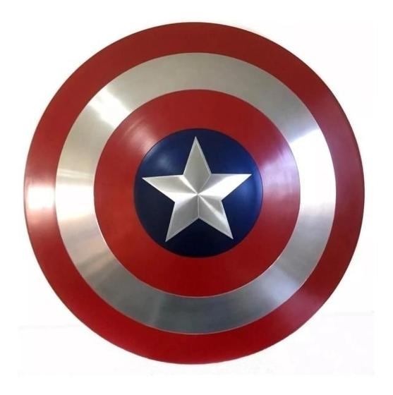 Imagem de Escudo do Capitão América Com Alça de Nylon Tamanho Real Vingadores Decoração Geek Cosplay Nerd