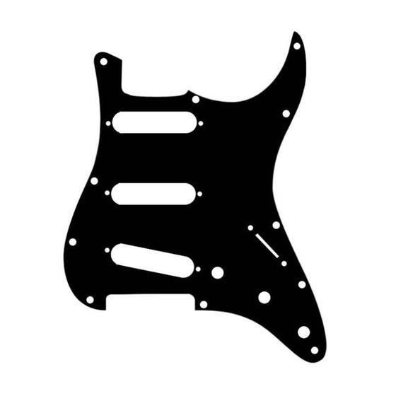 Imagem de Escudo para Guitarra Strato para 3 Singles X200 Black - Spirit