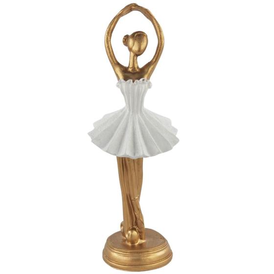 Imagem de Escultura Bailarina Dançando - Objeto Decorativo em Resina