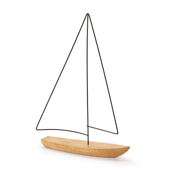 Imagem de Escultura Barco em Poliresina - 40cm