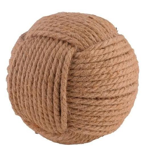 Imagem de ESCULTURA BOLA ESFERA DECORATIVA DE CORDA 18cm
