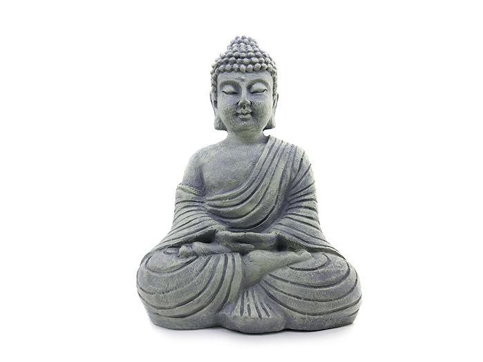 Imagem de Escultura Buda Dhyana Mudra Decoração Budista em Resina