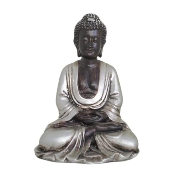 Imagem de Escultura Buda Hindu Tibetano Meditando 12 cm