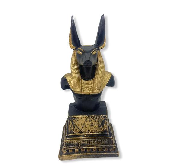 Imagem de Escultura busto anubis 15,5 cm