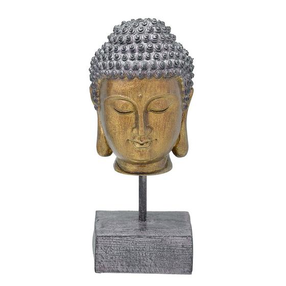 Imagem de Escultura Cabeca Buda Com Base 25cm Espressione