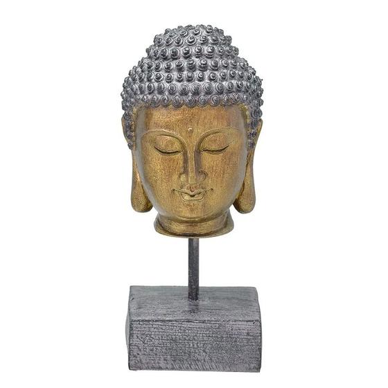 Imagem de Escultura Cabeça de Buda Com Base 25cm Espressione