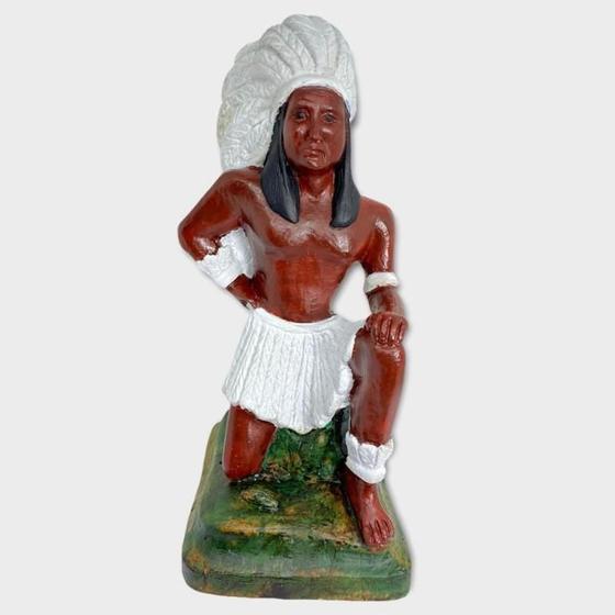 Imagem de Escultura Caboclo Umbanda Candombléresina 23Cm-Selecione Cor