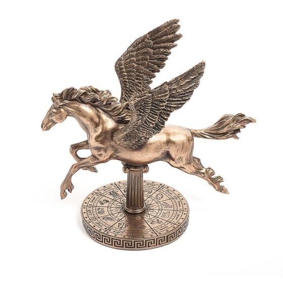 Imagem de Escultura Cavalo Alado Pegasus Em Resina Bronze Veronese