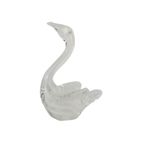 Imagem de Escultura Cisne em Murano Cristais Labone - Bibelô Branco