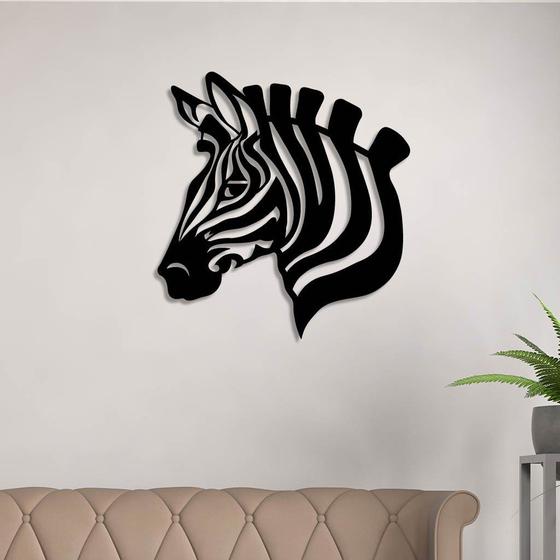 Imagem de Escultura de Parede em MDF Zebra