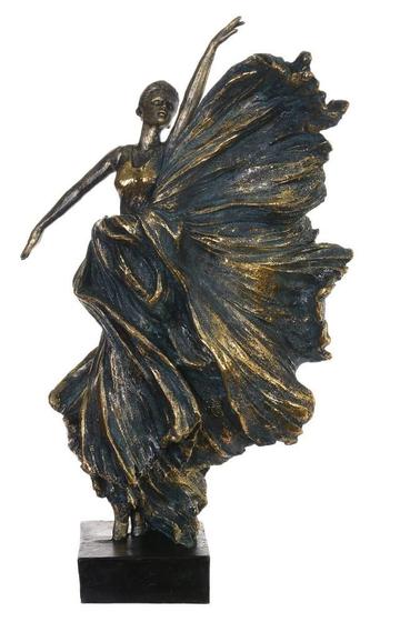 Imagem de ESCULTURA DECOR POLIRESINA BAILARINA (BRONZE) 34cm