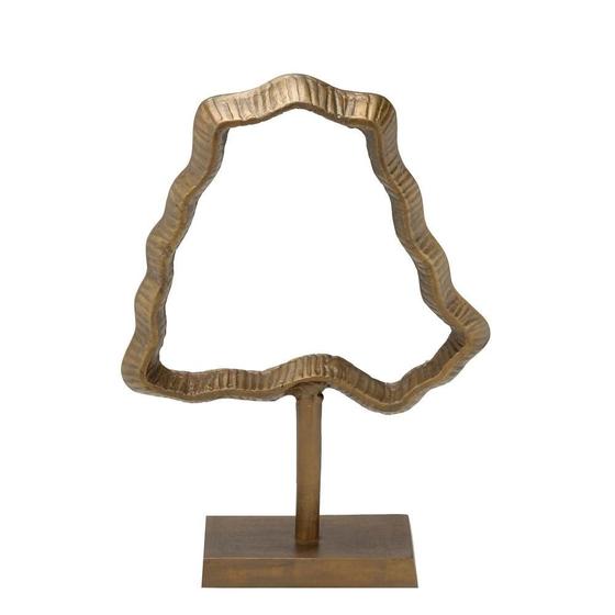 Imagem de ESCULTURA DECORATIVA ABSTRATA EM ALUMINIO BRONZE - 39,5cm