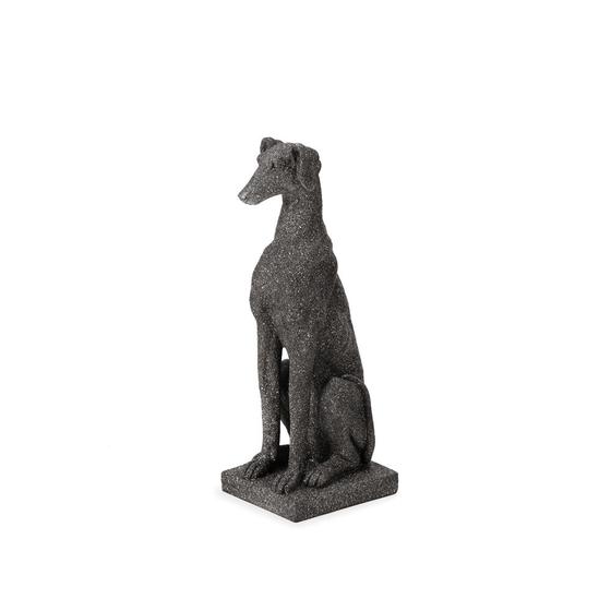 Imagem de Escultura Decorativa Cachorro em Poliresina Preto 32cm 15893 Mart