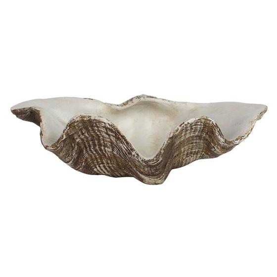 Imagem de Escultura Decorativa Concha em Resina 25cm SS0272 BTC