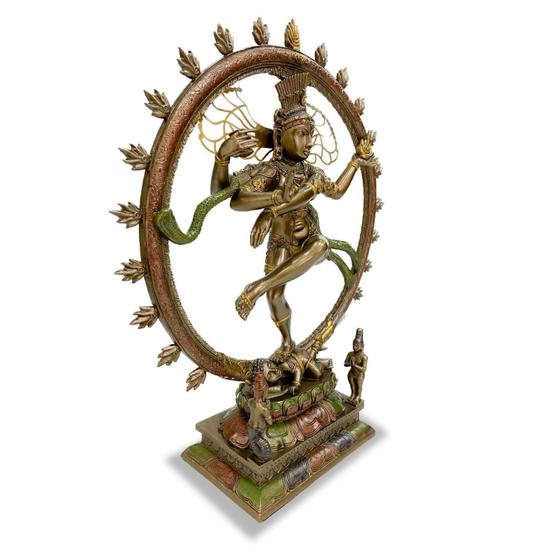 Imagem de Escultura Decorativa Estatueta Shiva Nataraja 26,5Cm