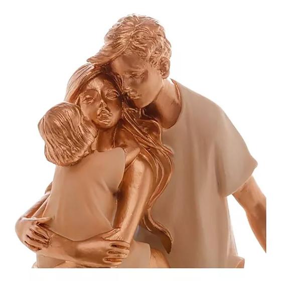 Imagem de Escultura Decorativa Família Resina Branco 61430 - Wolff