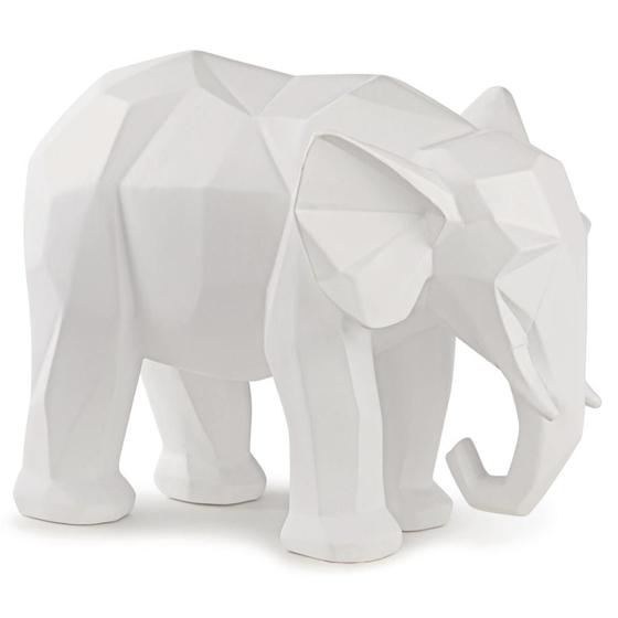 Imagem de Escultura Elefante em Poliresina 20x14x26cm