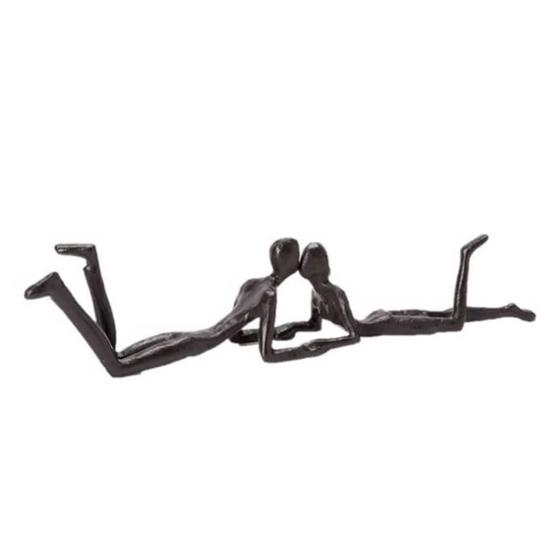 Imagem de Escultura em Ferro Fundido Casal se Beijando 14472 Mart