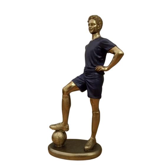 Imagem de Escultura Estatueta Jogador De Futebol Mabruk Expressione