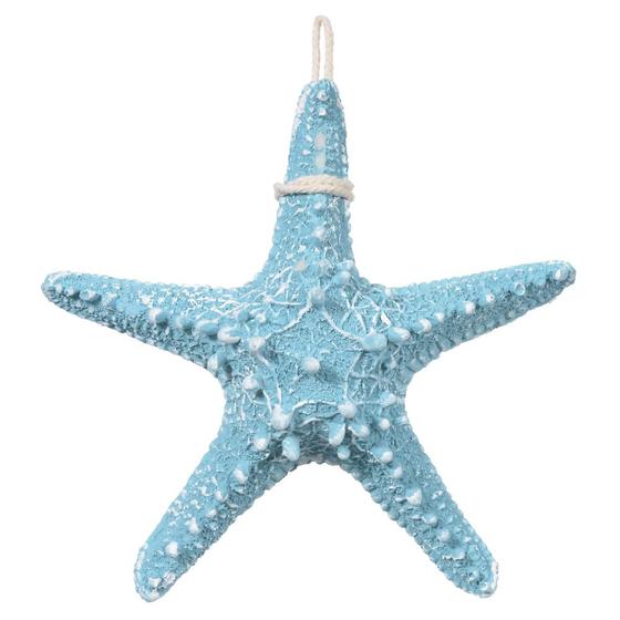 Imagem de ESCULTURA ESTRELA DO MAR (AZUL) 13cm EM RESINA