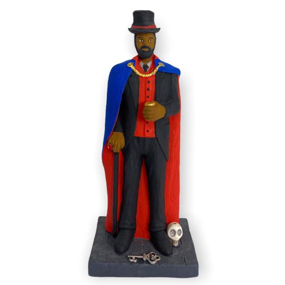 Escultura Exu cartola Tranca Ruas das Almas 16 cm Lua Mística 100 Original Loja Oficial
