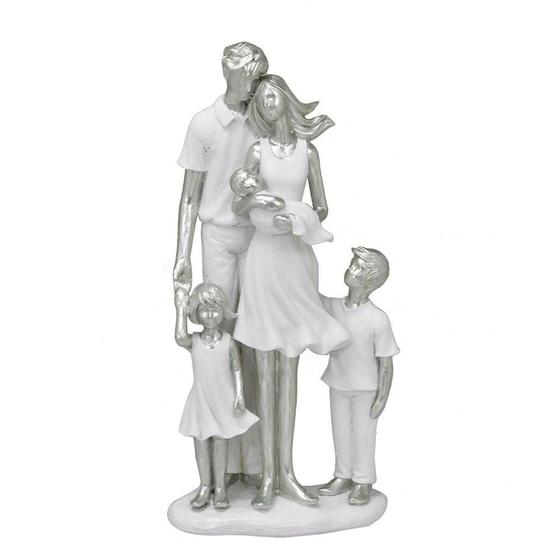 Imagem de Escultura Família Paz e Amor 25cm Espressione