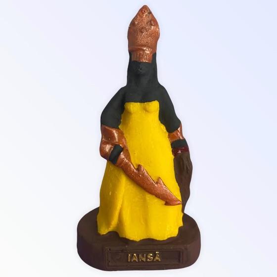 Imagem de Escultura Orixá Iansã Em Resina 10Cm Umbanda Candomblé