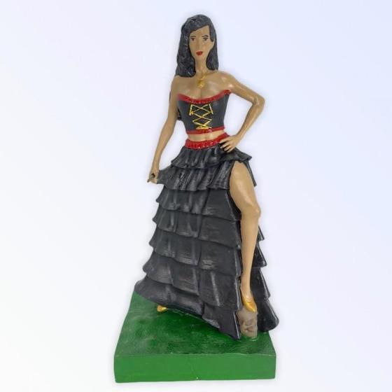 Imagem de Escultura Pomba Gira Crânio 7Saias 24Cm Resina-Selecione Cor