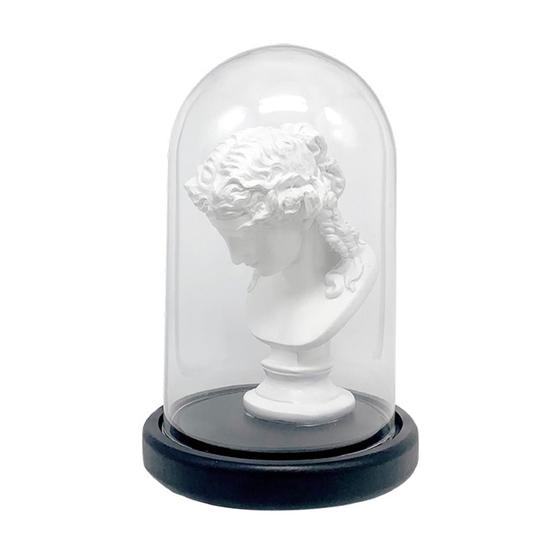 Imagem de Escultura Romana na Cúpula de Vidro Branco 22cm AD2001 BTC