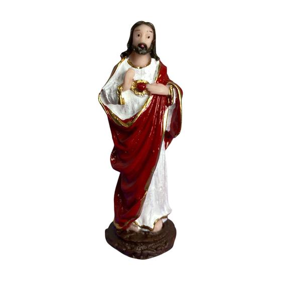 Imagem de Escultura Sagrado Coração De Jesus 7 Cm Em Resina