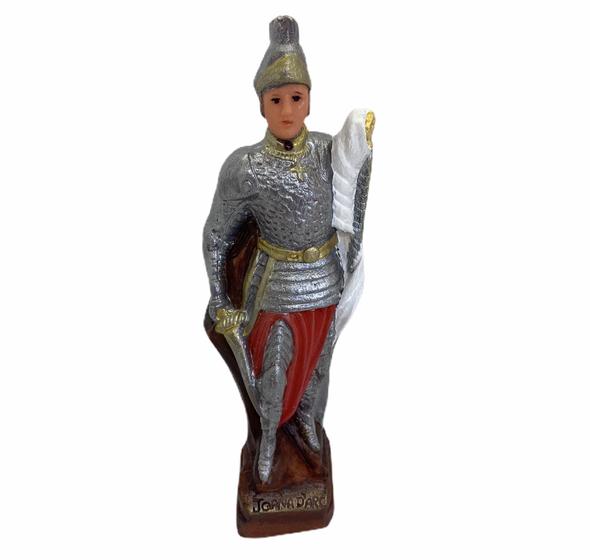 Imagem de Escultura Santa Joana Darck Vermelha 20 Cm Em Resina