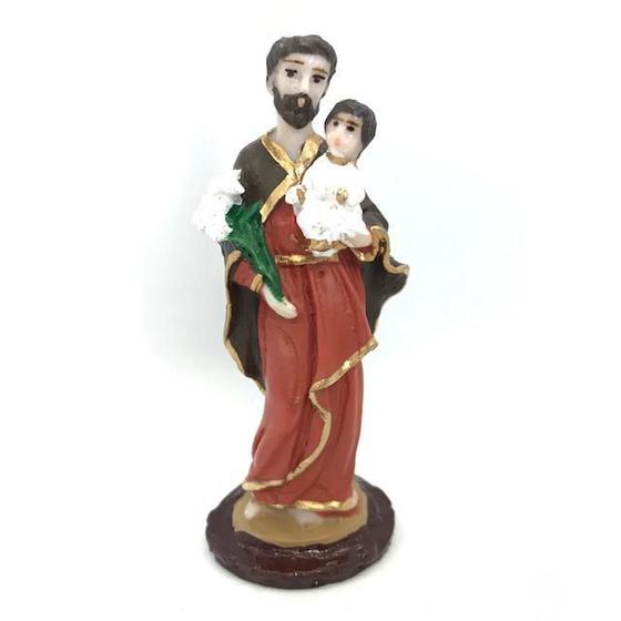 Imagem de Escultura São José 7 Cm Em Resina - Proteção A Familia