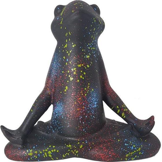 Imagem de Escultura Sapo Meditando Yoga 03711