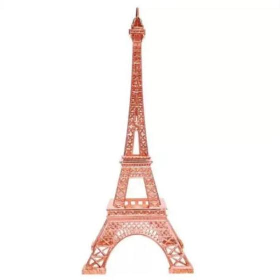 Imagem de Escultura Torre Eiffel 25 Cm Zinco Medieval Decoração Hoje