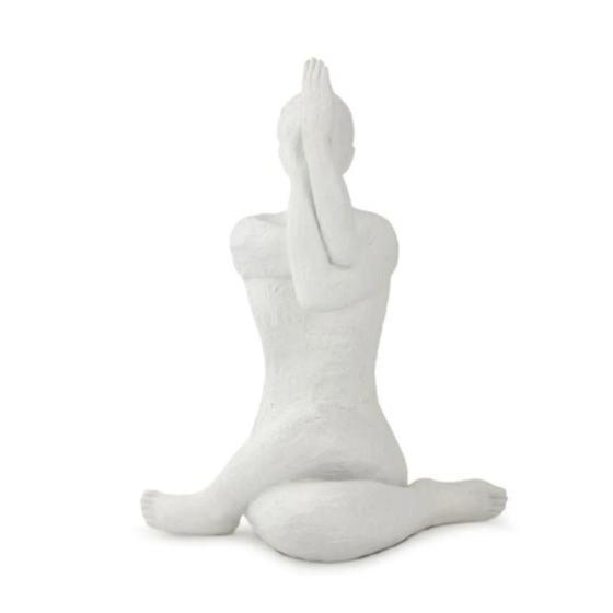 Imagem de Escultura Yoga Posição De Torção 18521 30X24X19Cm Mart