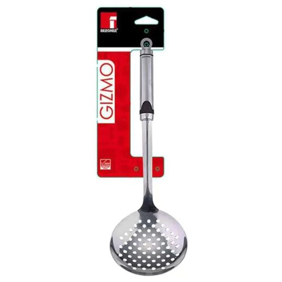 Imagem de Escumadeira Para Frituras Utensílio De Cozinha Aço Inox 37cm