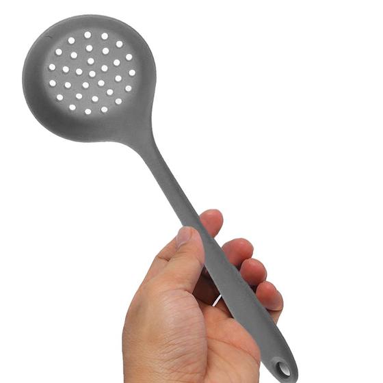 Imagem de Escumadeira Para Servir Silicone Resistente Não Risca Panela