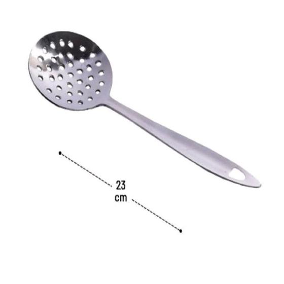 Escumadeira pequena pegadores de cozinha material em aço inox multiuso ...