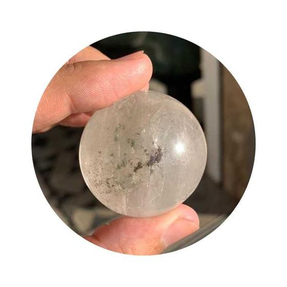 Imagem de Esfera Pedra Quartzo Cristal Inclusão Lodolita Natural tipoB