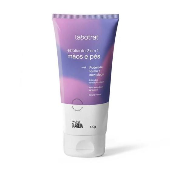 Imagem de Esfoliante 2 em 1 Labotrat Dia a Dia 100g Pés e Mãos - Fórmula Mentolada