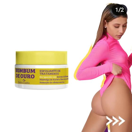 Imagem de Esfoliante Bumbum De Ouro Extrato De Pêssego Karité Amêndoa