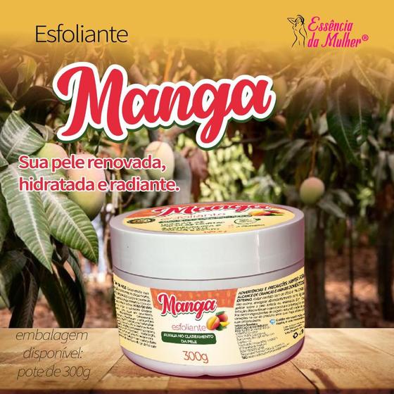 Imagem de Esfoliante Clareador Corporal e Facial Essência da Mulher 300g Para Todos os Tipos de Pele Várias Fragrâncias