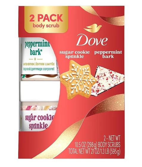 Imagem de Esfoliante Corporal Dove Holiday Treats - Biscoito de Açúcar e Casca de Hortelã