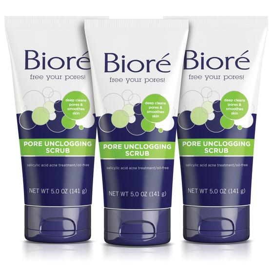 Imagem de Esfoliante Facial Bioré com Ácido Salicílico - 150ml (Kit com 3)