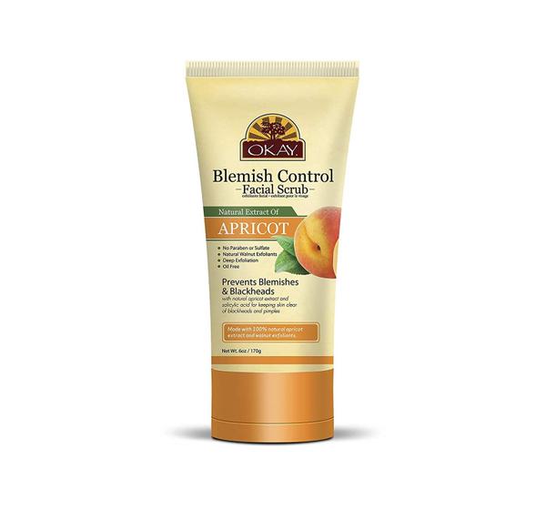 Imagem de Esfoliante Facial Okay Apricot Blemish Control - 180ml - Sem Álcool