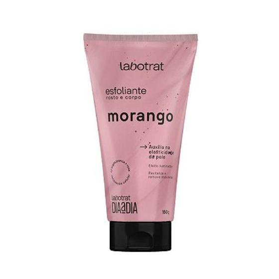 Imagem de Esfoliante para o Rosto e Corpo LABOTRAT Morango com Argila Rosa + Branca 150g