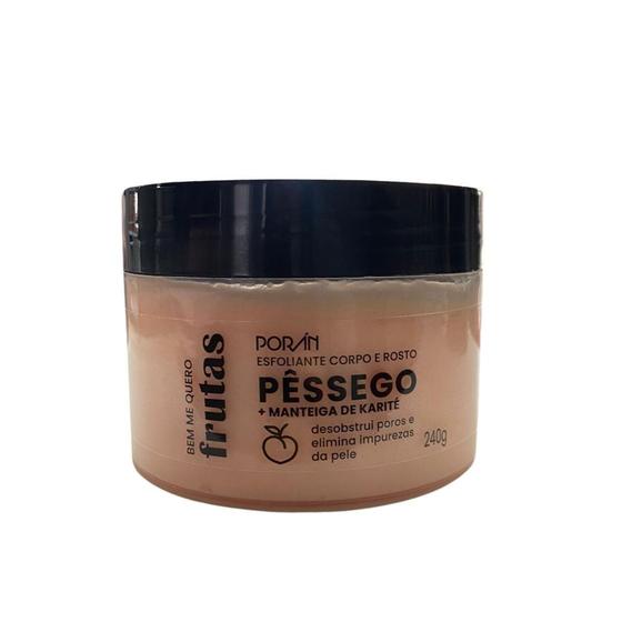 Imagem de Esfoliante Pessego e Karite Corpo e Rosto 250g - Poran - PORÁN